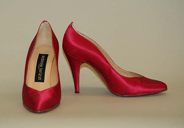 Pumps, Sidonie Larizzi (French), leather, silk, French 