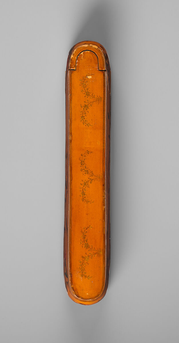 Pen Box, Fathallah Shirazi (Iranian, active 1850s–80s), Papier-maché; painted, gilded, and varnished