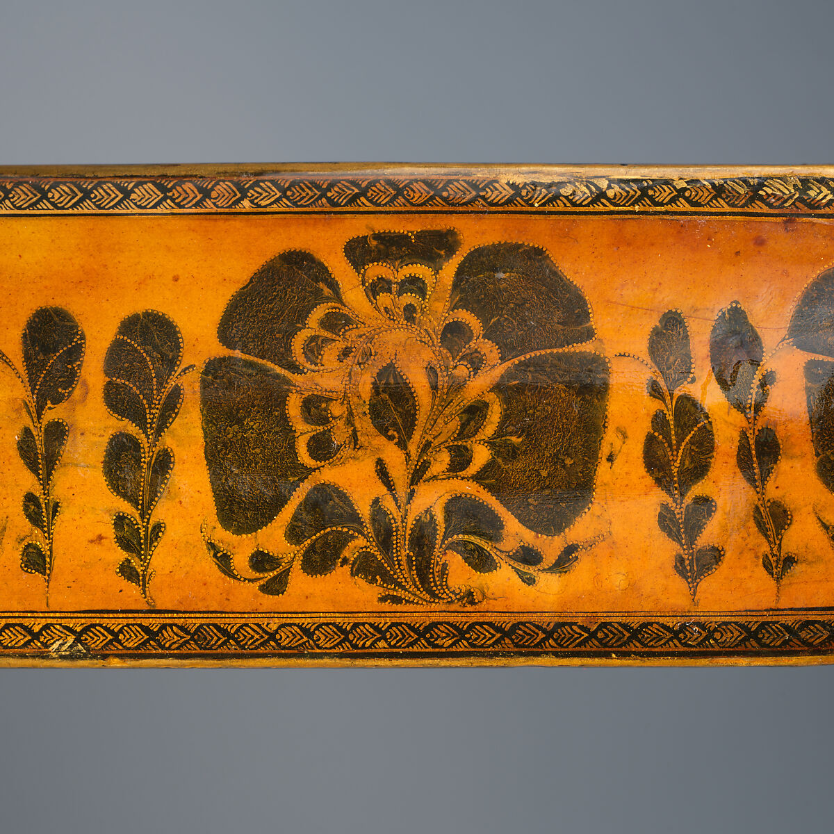 Pen Box attributed to Muhammad ibn Muhammad Mahdi, Muhammad ibn Muhammad Mahdi, Papier-maché; painted, gilded, and varnished