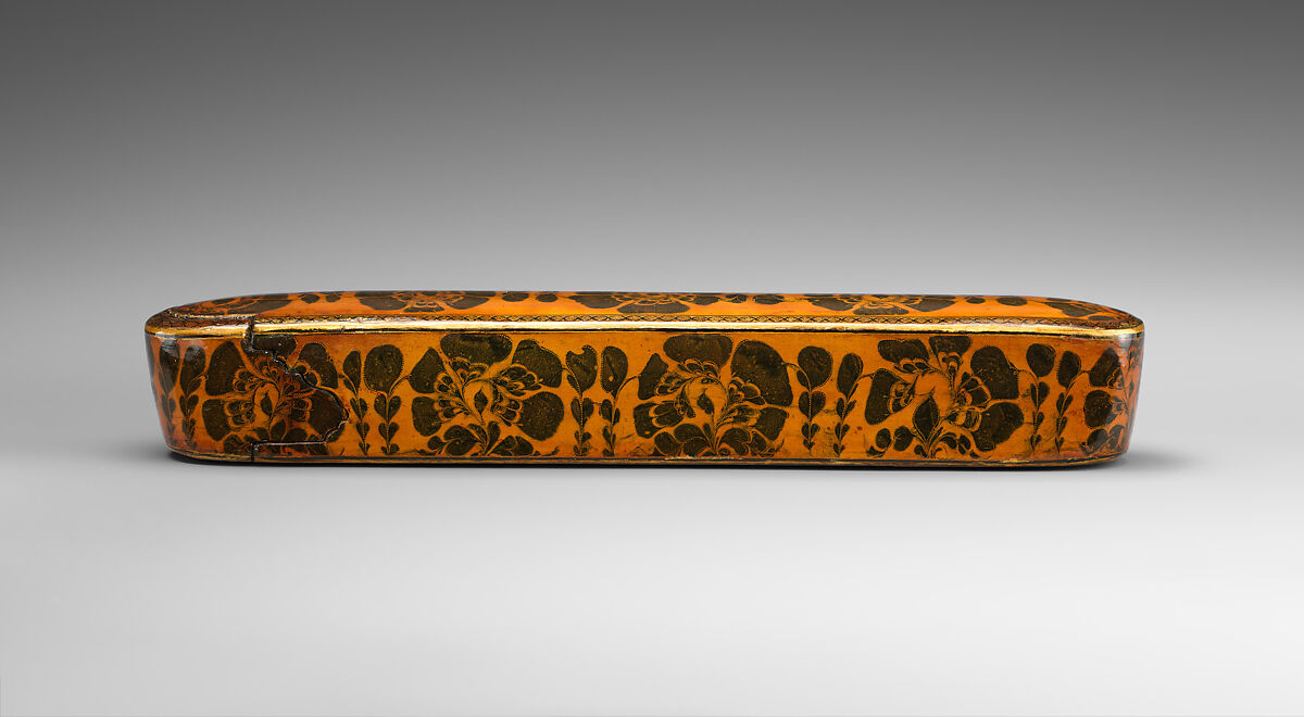 Pen Box attributed to Muhammad ibn Muhammad Mahdi, Muhammad ibn Muhammad Mahdi, Papier-maché; painted, gilded, and varnished