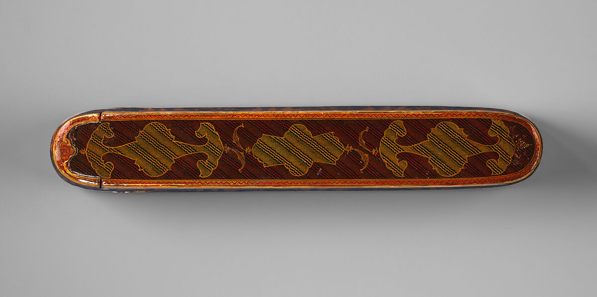 Pen Box attributed to Muhammad ibn Muhammad Mahdi, Muhammad ibn Muhammad Mahdi, Papier-maché; painted, gilded, and varnished
