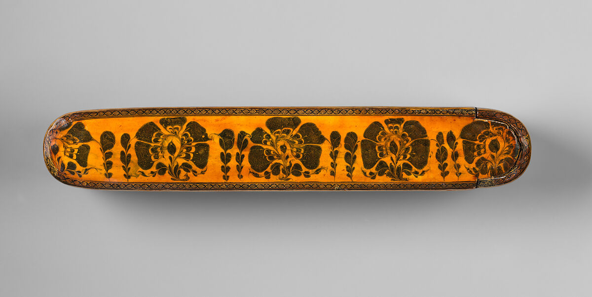 Pen Box attributed to Muhammad ibn Muhammad Mahdi, Muhammad ibn Muhammad Mahdi, Papier-maché; painted, gilded, and varnished