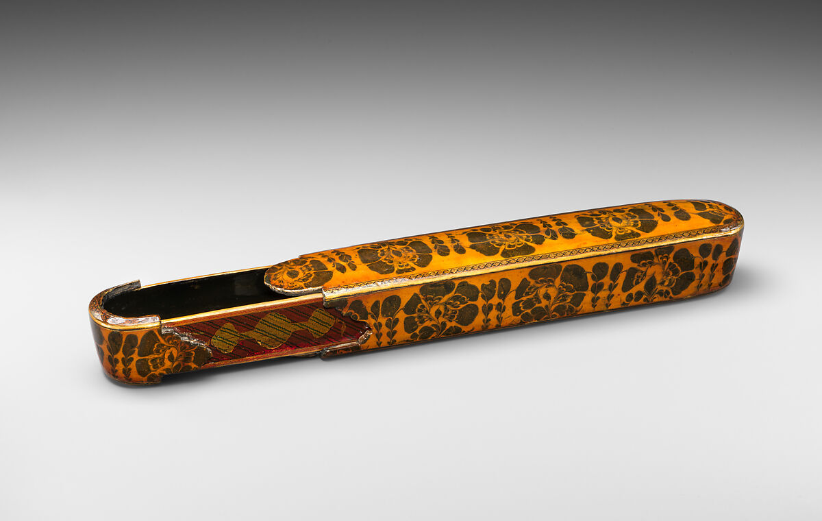 Pen Box attributed to Muhammad ibn Muhammad Mahdi, Muhammad ibn Muhammad Mahdi, Papier-maché; painted, gilded, and varnished