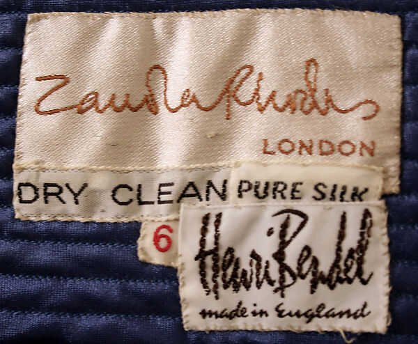 Evening dress, Zandra Rhodes (British, founded 1969), Silk, British