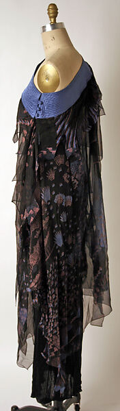 Evening dress, Zandra Rhodes (British, founded 1969), Silk, British