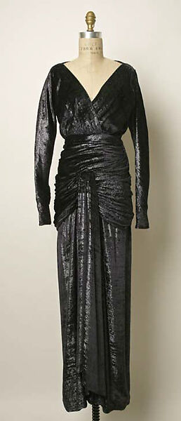 Evening dress, Yves Saint Laurent (French, founded 1961), silk, synthetic, French 