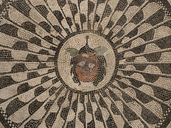 Mosaic of the House of Citharist of Pompeii, Mosaic, Roman
