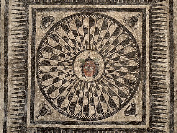 Mosaic of the House of Citharist of Pompeii, Mosaic, Roman