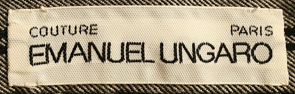 Suit, Emanuel Ungaro (French, 1933–2019), Silk, wool, French