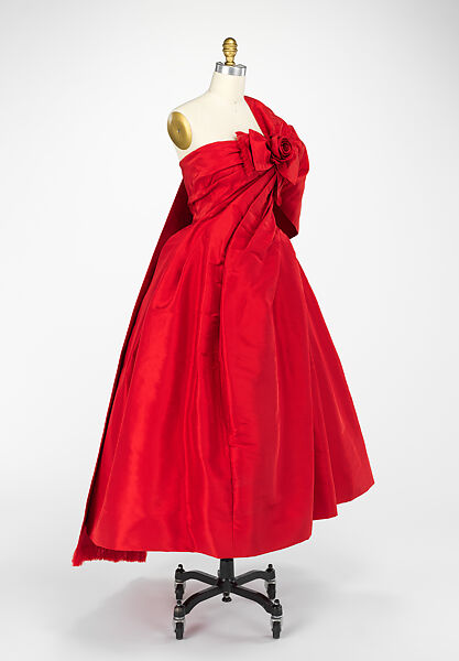 "Rose Rouge", House of Dior (French, founded 1946), silk, French