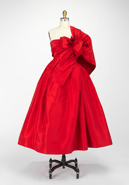 "Rose Rouge", House of Dior (French, founded 1946), silk, French 