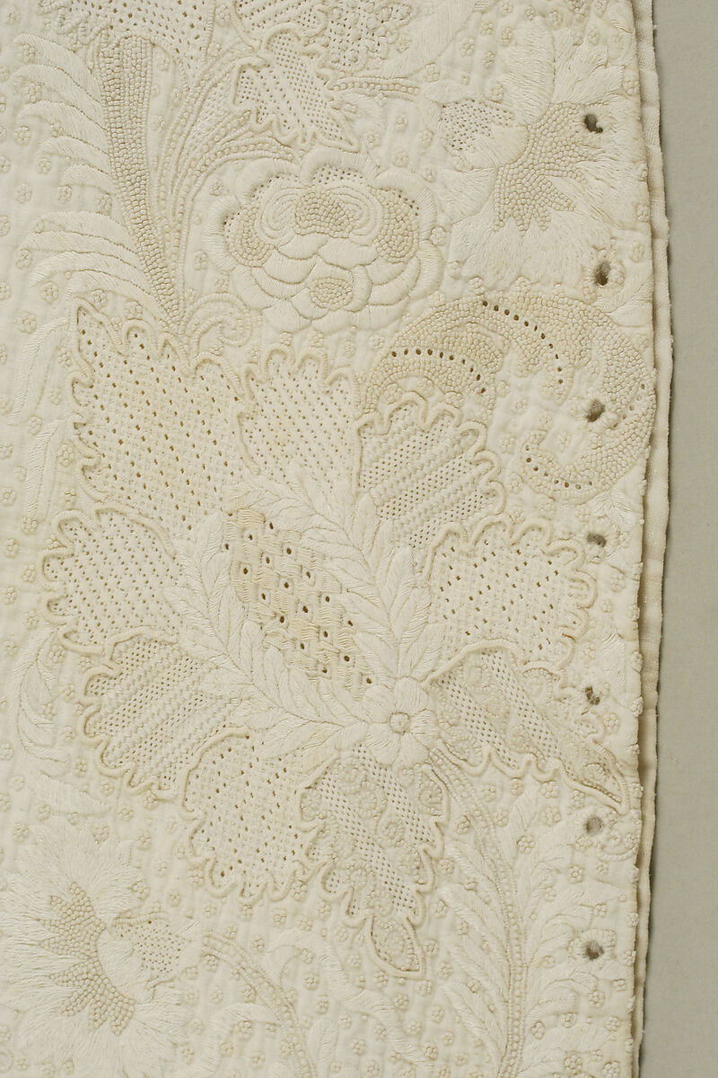 Waistcoat, linen, cotton, British