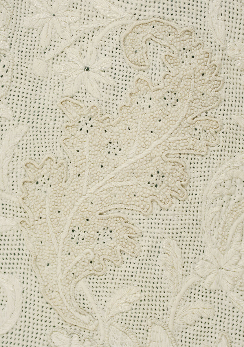 Waistcoat, linen, silk, British