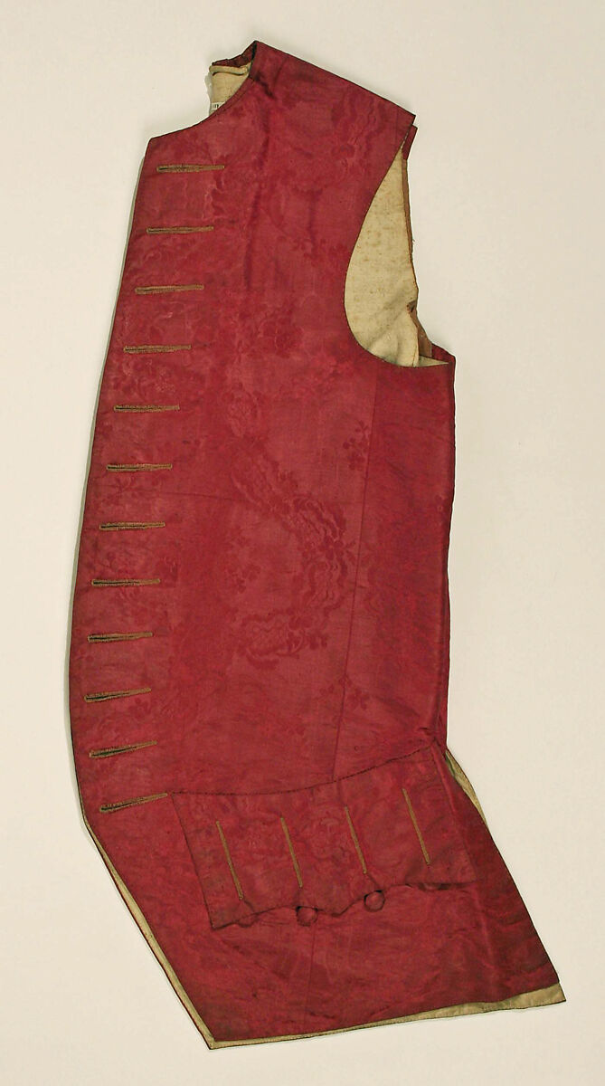 Vest, silk, French