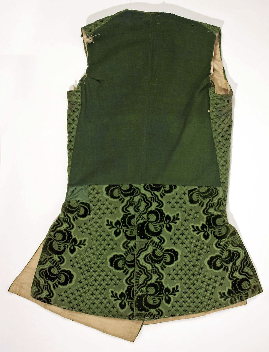 Waistcoat, silk, wool,  linen, Italian