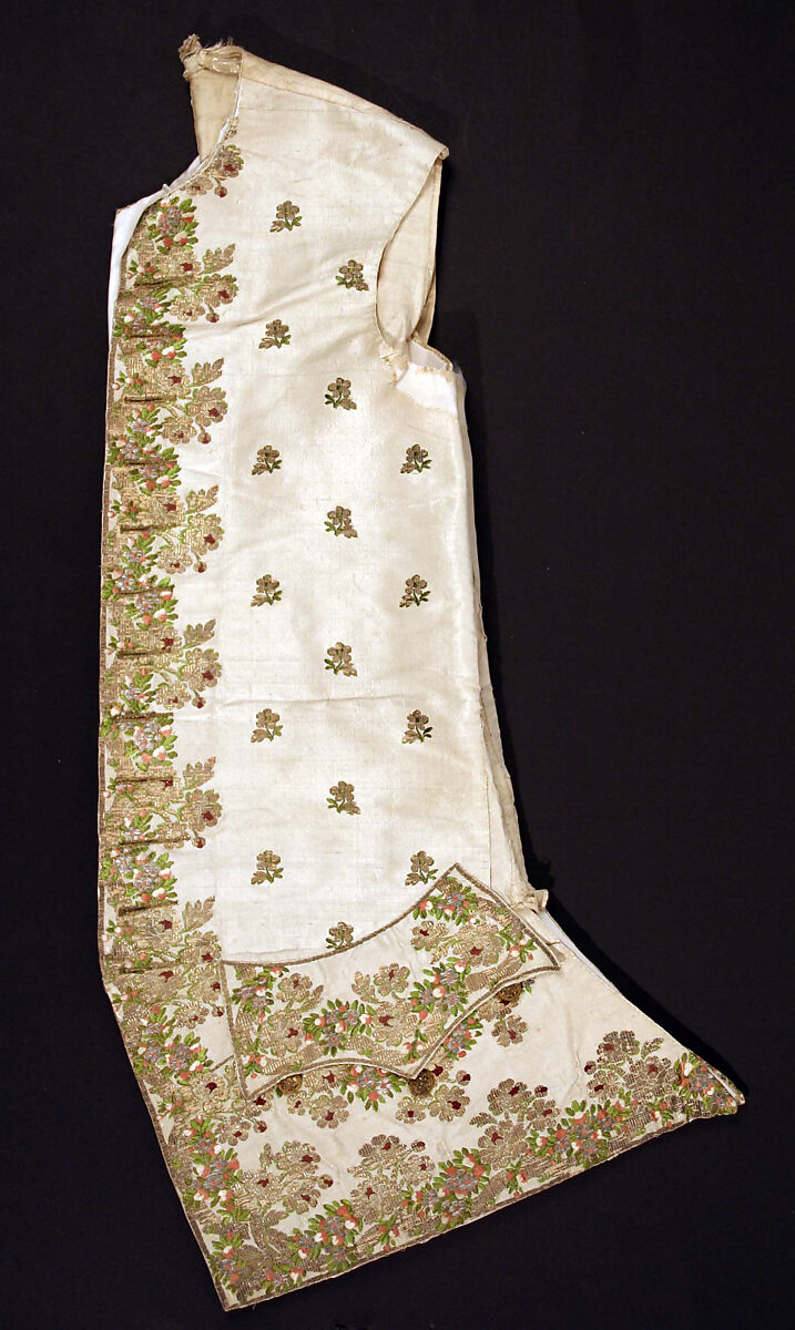 Waistcoat, silk, French