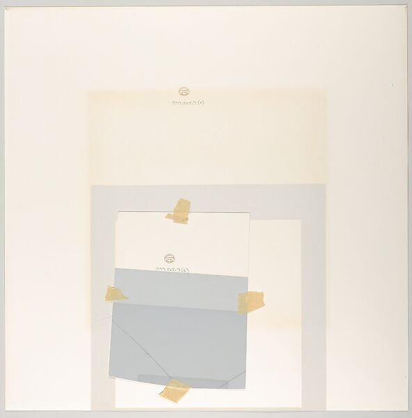 Mitered Square Series, Josef Albers (American (born Germany), Bottrop 1888–1976 New Haven, Connecticut), Silkscreen with collage maquette