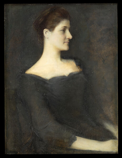 Bessie Springs Smith White (Mrs. Stanford White), Thomas Wilmer Dewing (American, 1851–1938), Oil on panel, American