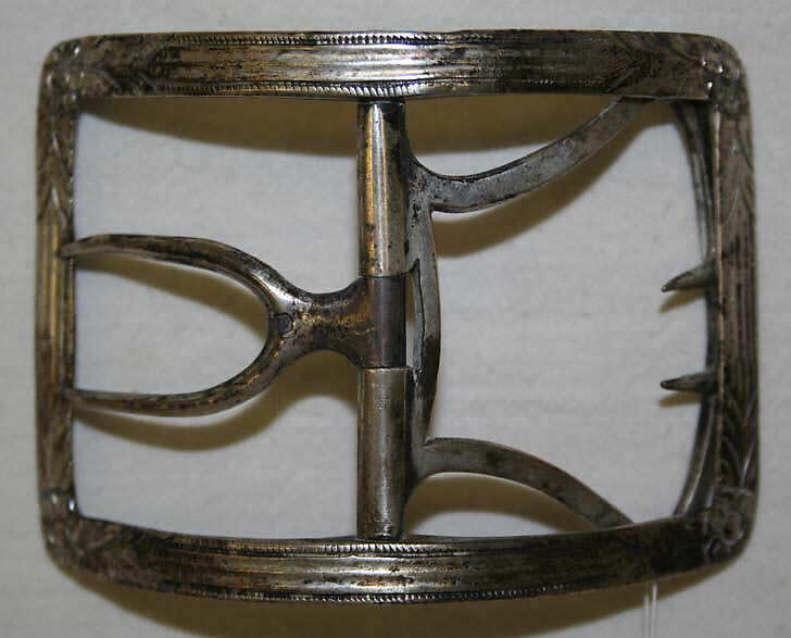 Shoe buckles, metal, British 