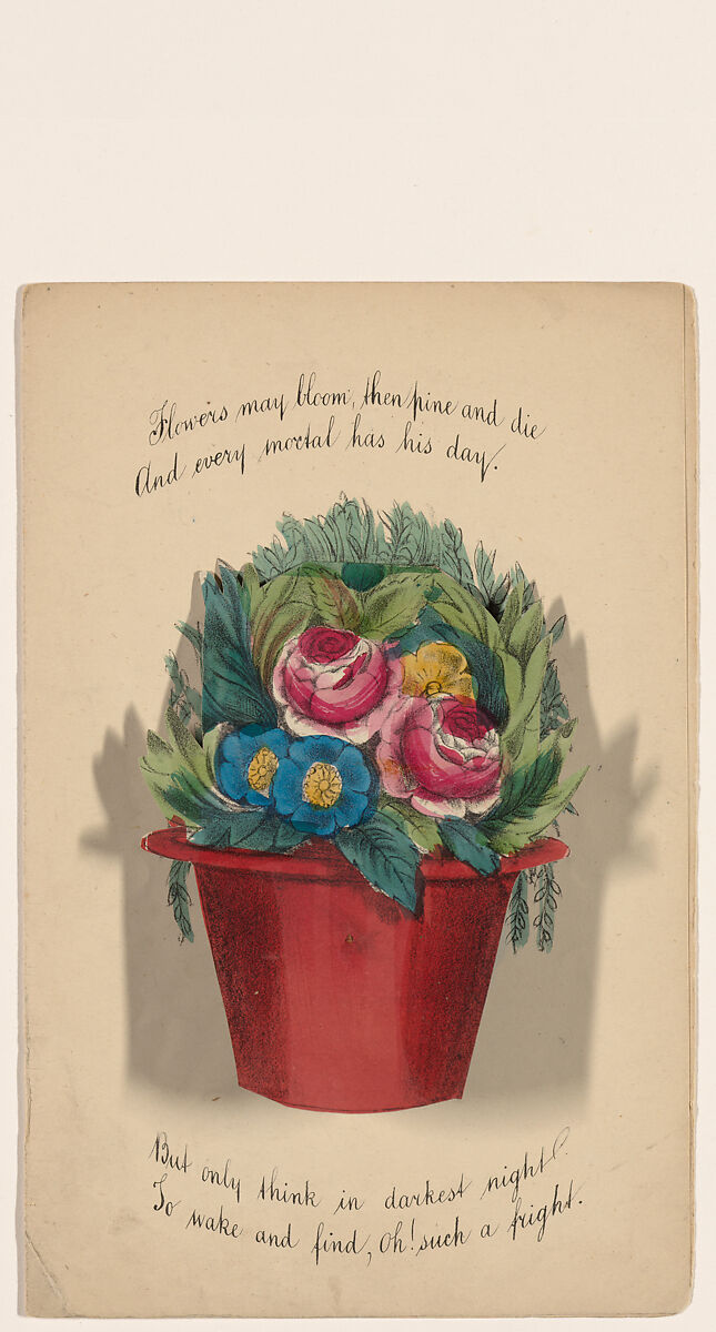 Comic Valentine (funny man), Anonymous (British, 19th century), Hand-colored lithograph