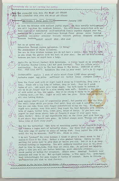 Parts of a body house book, Carolee Schneemann (American, Fox Chase, Pennsylvania 1939–2019 New Paltz, New York)