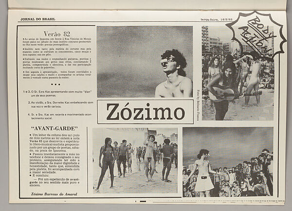 Escracho, Eduardo Kac (Brazilian, born 1962)