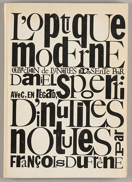 L'optique moderne, Daniel Spoerri (Swiss, born 1930)