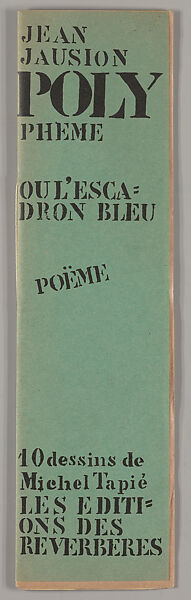 Polyphème, ou, L'escadron bleu : poëme, Jean Jausion (French, 1917–1944)