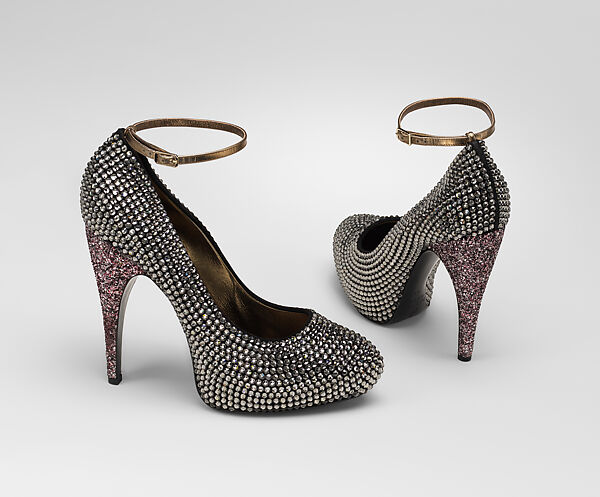 Ensemble, House of Lanvin (French, founded 1889), (a) silk, glass, plastic, (b, c) leather, glass, French