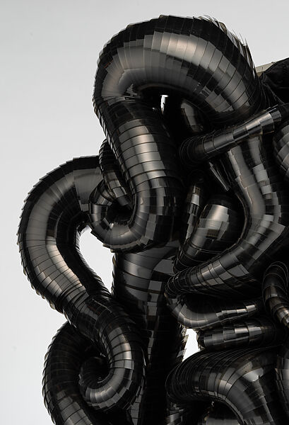 Dress, Iris van Herpen (Dutch, founded 2007), cotton, plastic (PET-G), polyester, Dutch