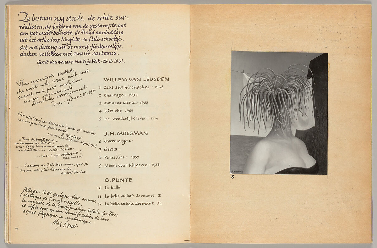 Surréalistische ontmoetingen : si vous aimez l'amour, Johannes Moesman (Dutch, 1909–1988)