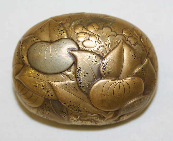 Ornament, wood, metal, Japanese