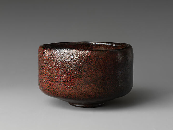 Black Raku Tea Bowl, named “Setting Sun” (Sekiyō)