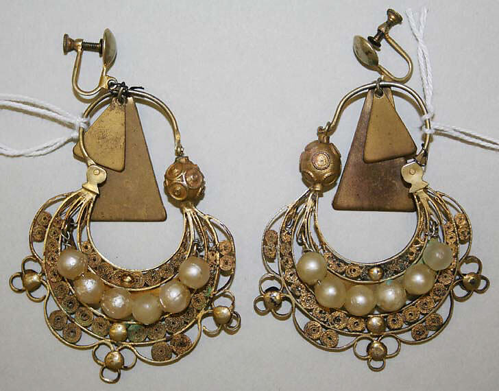 Earrings Spanish The Metropolitan Museum Of Art