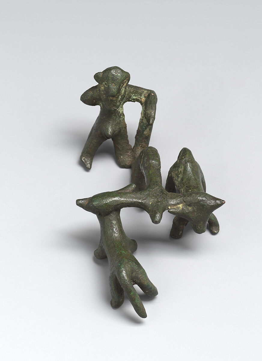 Bronze statuette of a plowing scene, Bronze, East Greek