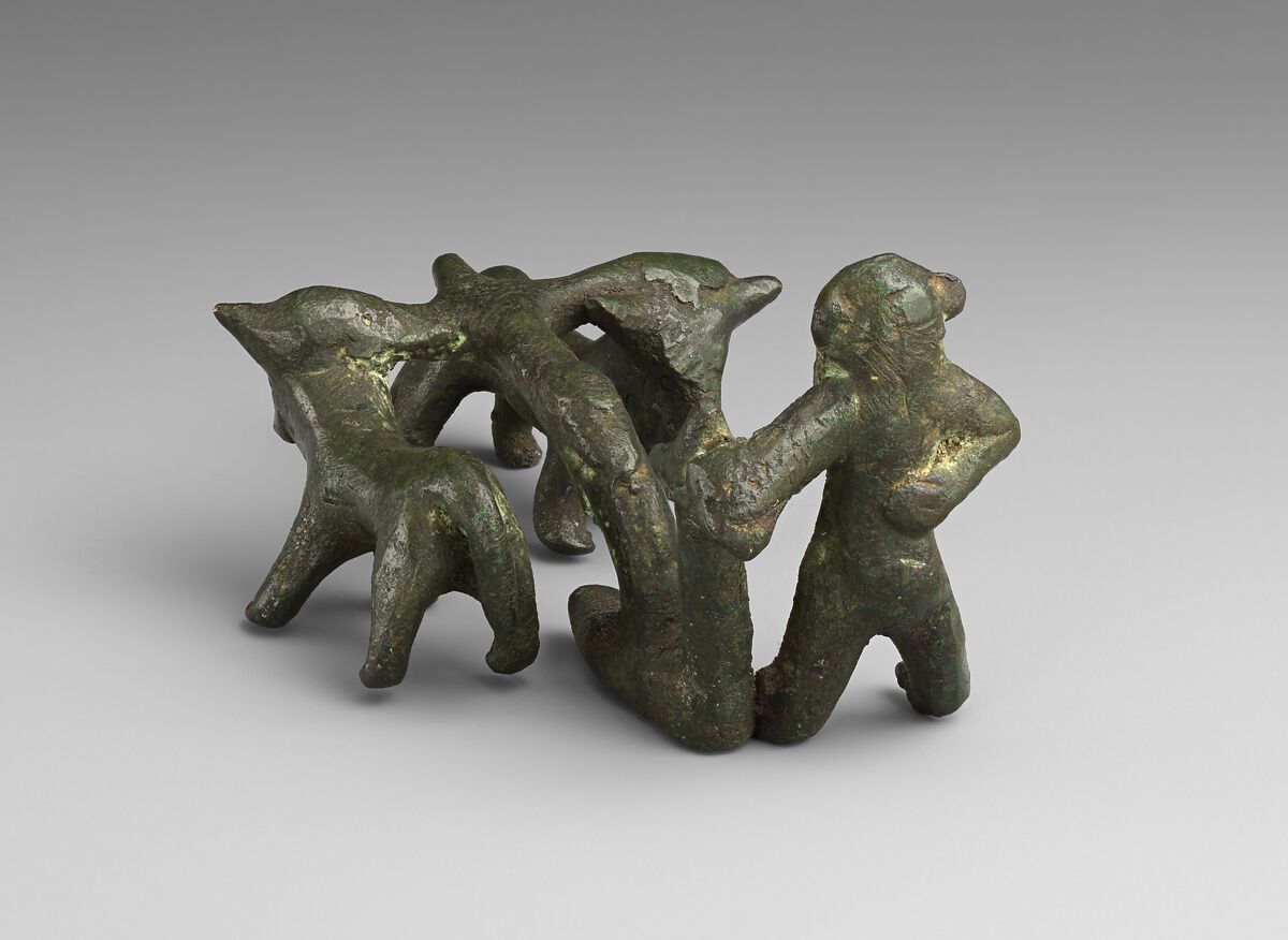 Bronze statuette of a plowing scene, Bronze, East Greek