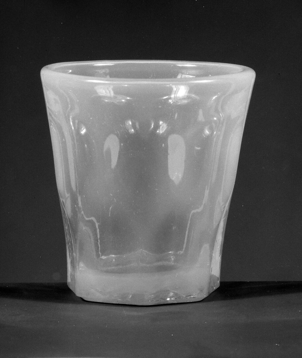 Tumbler, Pressed glass, American 