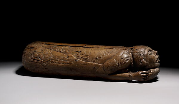 Teponaztli (slit-drum), Wood, Mixtec