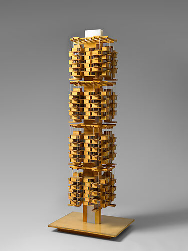 Model for the Graphic Arts Center project (unbuilt), New York
