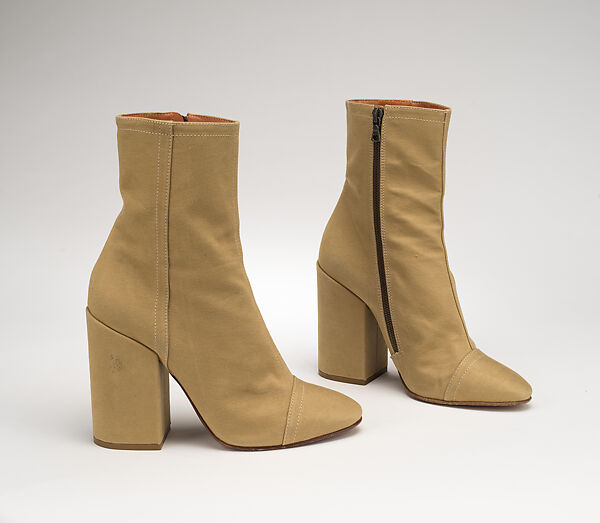 Ensemble, Dries Van Noten (Belgian, born 1958), (a) silk, wool, polyamide, (b) polyester, acetate, polyamide, (c) polyester, acetate, polyamide, (d) viscose, silk, feather, (e, f) leather, cotton, Belgian