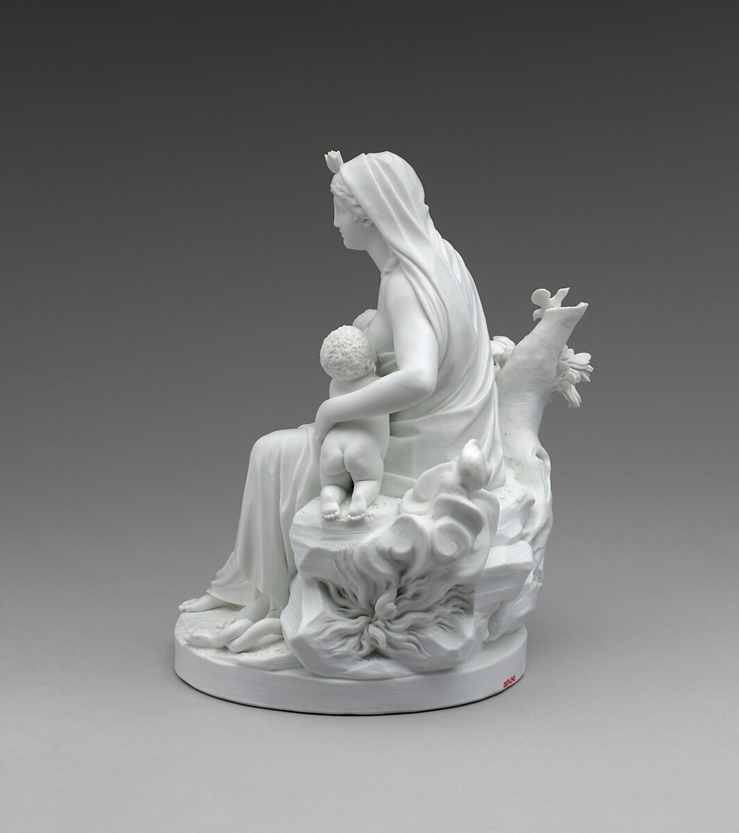 Nature (La Nature), Louis Simon Boizot (French, Paris 1743–1809 Paris), Biscuit (unglazed hard-paste porcelain), French, Sèvres
