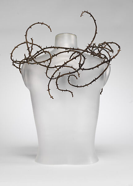 "The Nightingale and the Rose", Simon Costin (British, born 1963), brass, preserved nightingale (Luscinia megarhynchos), British