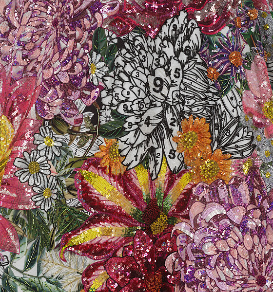 "Digitalis", Mary Katrantzou (British, born Athens, Greece, 1983), polyester, spandex, British