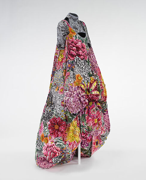 "Digitalis", Mary Katrantzou (British, born Athens, Greece, 1983), polyester, spandex, British