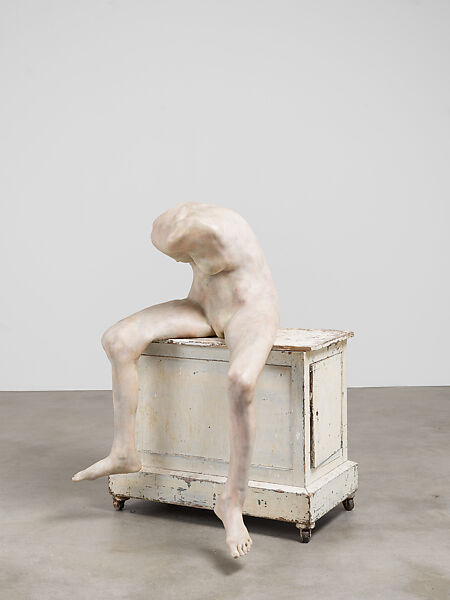 La femme sans tête, Berlinde De Bruyckere (Belgian, born Ghent 1964), Tinted wax, painted wood and metal