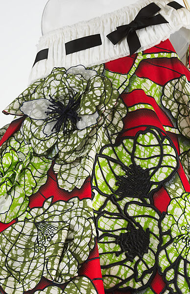 Ensemble, Viktor &amp; Rolf (Dutch, founded 1993), cotton, silk, synthetic fiber, cotton, straw, Dutch