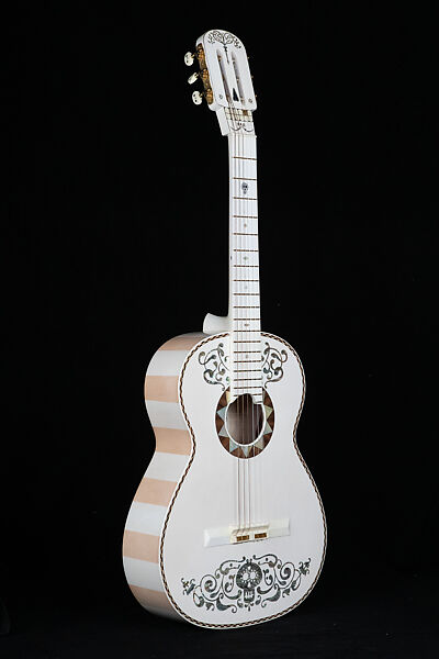 Pixar's "Coco" edition Guitar, German Vazquez Rubio (Mexican, born 1952), Wood, abalone shell, 24k gold inlay