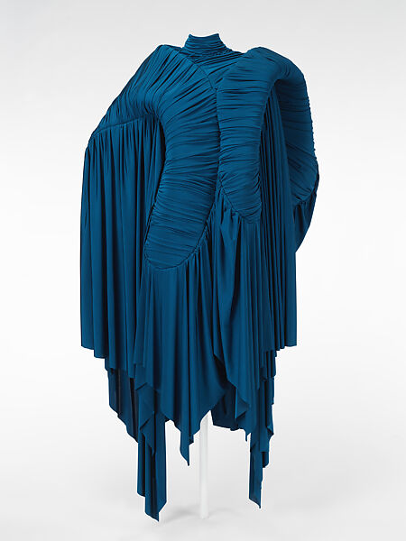 Dress, Richard Malone (British, founded 2015), econyl, wool, linen, synthetic, cotton, nylon, British 