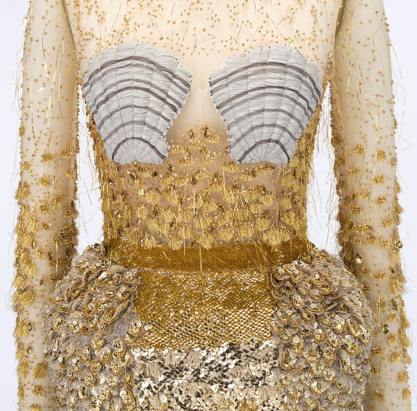 thom browne anatomy dress Thom Browne Fall Winter 2024 muscle dress took 2,272 hours, 30 artisans,  530 meters of bullion and 200k beads to make [2560 x 1920] : r/fashionporn