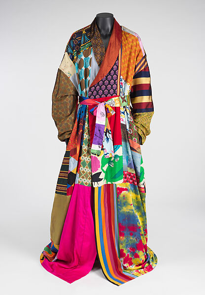 Robe, Todd Oldham (American, born 1961), silk, cotton, synthetic, American